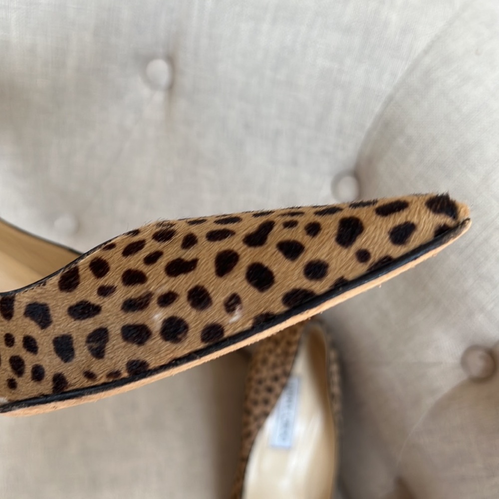 Jimmy Choo Elevens in Leopard size 40.5 Animal print Cheetah pony hair heels - Picture 12 of 16
